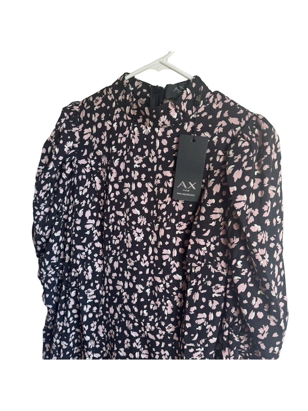 *NWT* AX PARIS Puff Sleeve Midi Dress - Picture 4 of 14